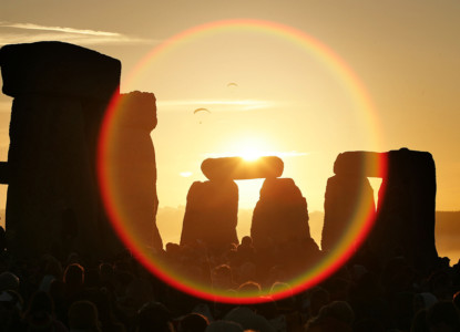 Druids Celebrate The Summer Solstice At Stonehenge