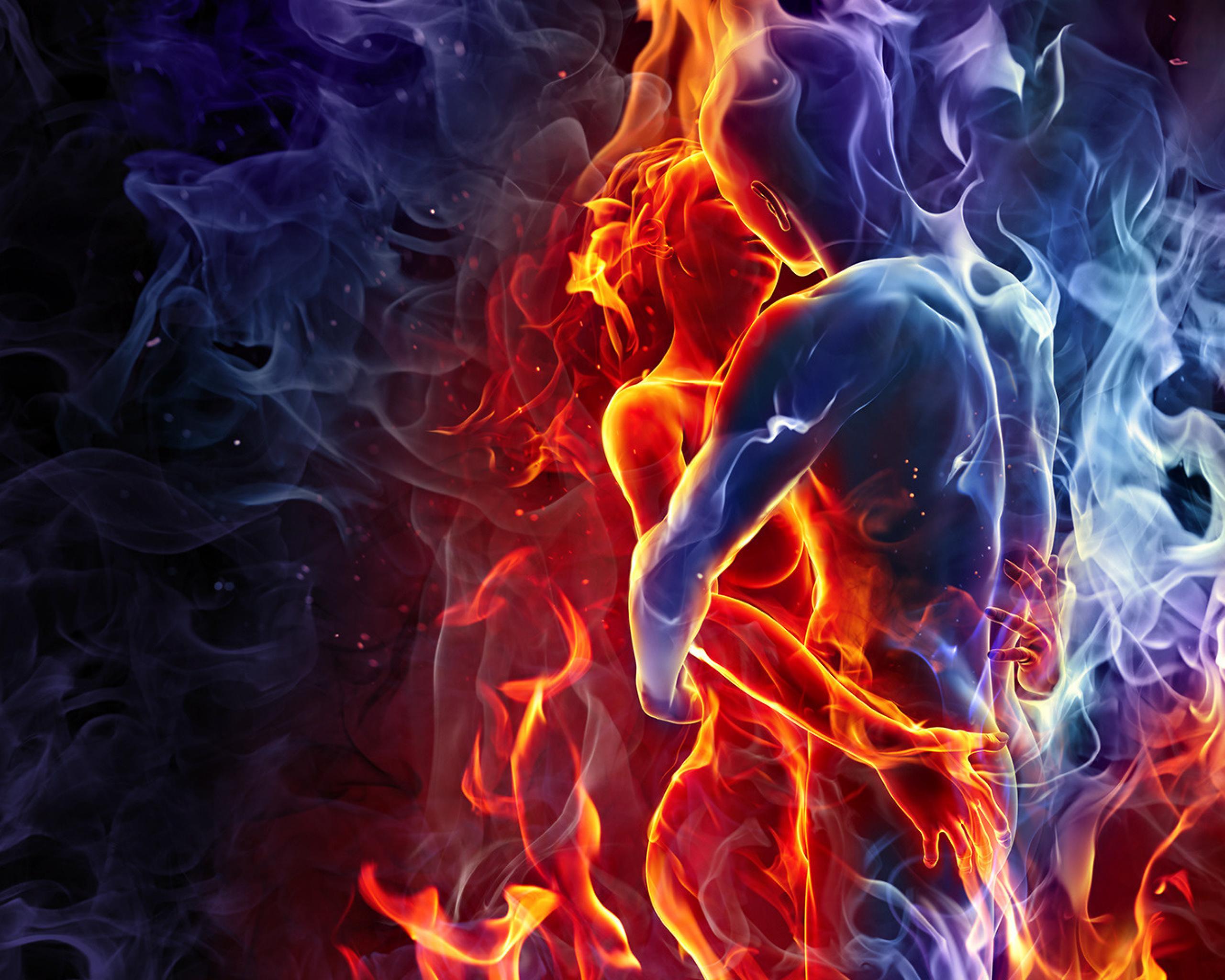 Тропою страсти. Огонь и лед. Огненная страсть. Мужчина и женщина в огне. Огонь и вода любовь.